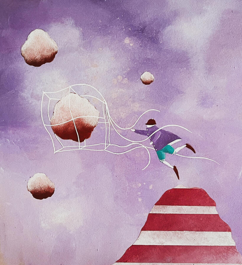 Lascia andare i sogni: altri ne nasceranno / Let dreams go: others will be born · 30×30 cm