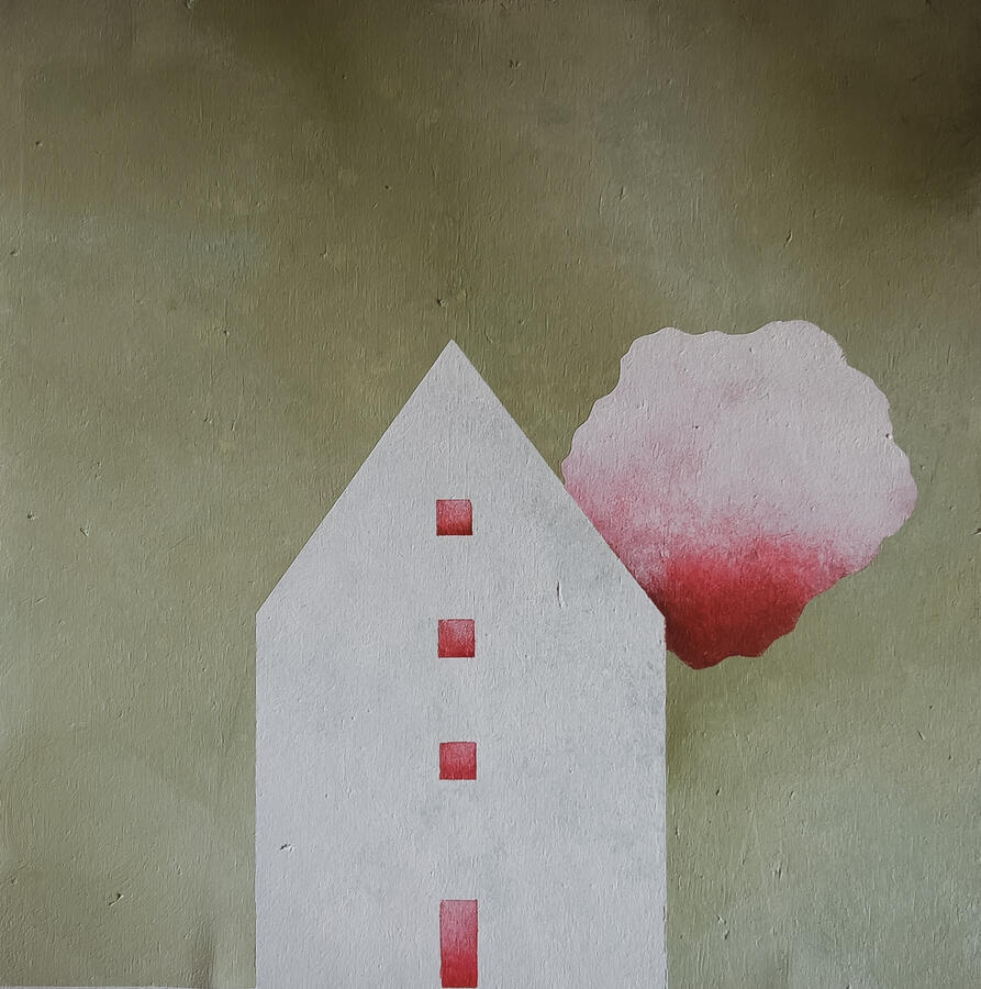 Pensavo che nella mia vita mancasse colore. Sei arrivata tu e ho visto che mancava la vita / I thought my life lacked colour. You arrived, and I saw it lacked life · 31×31 cm
